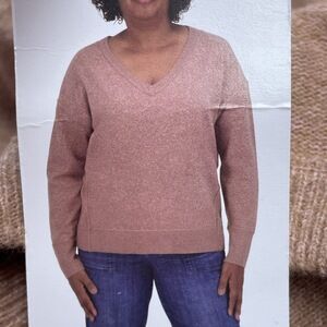 Lucky Brand Women's XL Pullover Sweater Cognac H0085